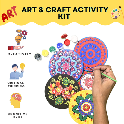 Mandala Art & Craft Activity Kit - Creative Home Decor for Kids