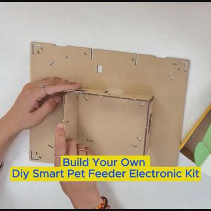 DIY Smart Pet Feeder Electronic Kit | Auto Pet Feeder House Model for Kids 9+