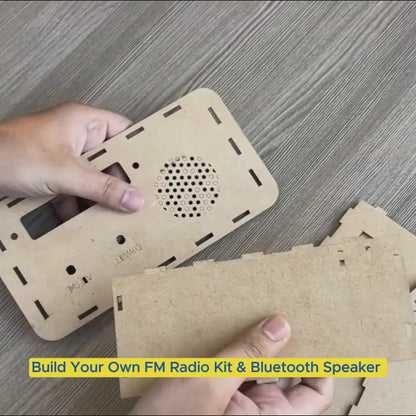 DIY Wooden FM Radio Kit & Bluetooth Speaker | Science Working Model for 12+