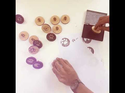 Animal Footprints Stamps With Ink Box, Educational Stamps | Ansoz