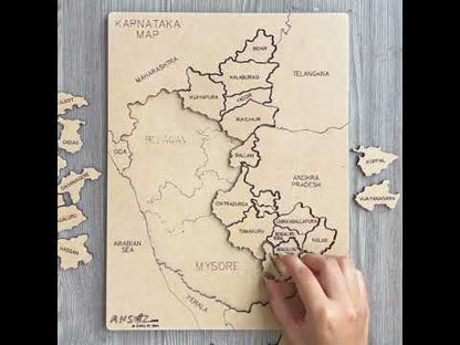 Indian States Wooden Map Puzzles for Kids – Learn Indian States | Capitals & Districts | Kids 6+