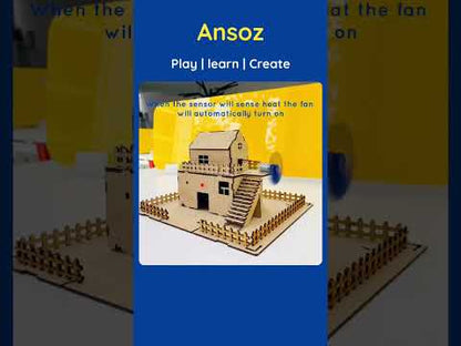 Temperature Controlled Automatic Fan DIY Electronic Kit | Ansoz