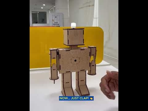 Clap Sensor Robot DIY Kit | Science Working Model for Kids 7+