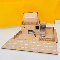 DIY Road Indicator Working Model Kit with House and LED Road Lights for School Science Project